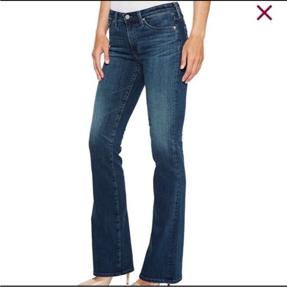 AG Adriano Goldschmied The Rider Boot Cut Jeans Denim Made in USA 28 Regular - Picture 1 of 12